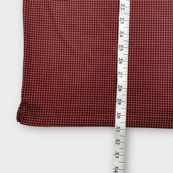 Walter Hagen Golf Polo Shirt Mens Large Micro Check Performance Stretch Preppy - Picture 12 of 15